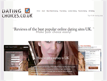 Tablet Screenshot of datingchoices.co.uk